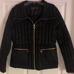 Michael Kors Black Packable Down Jacket, L